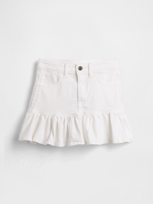 Image number 2 showing, Kids Denim Ruffle Mini Skirt