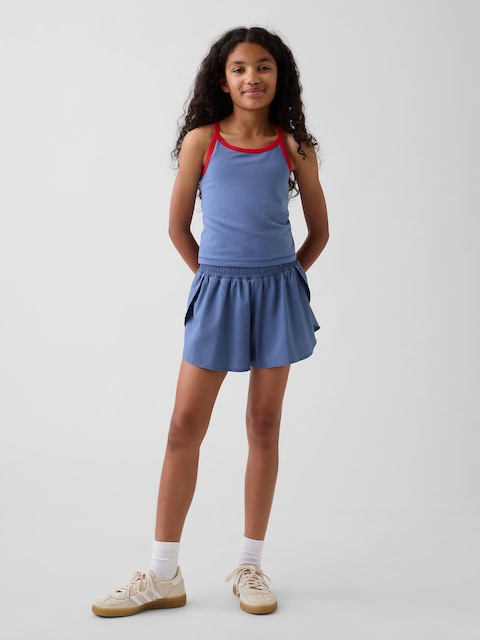 SHORT DE COURSE À OURLET PAPILLON À SÉCHAGE RAPIDE POUR ENFANT