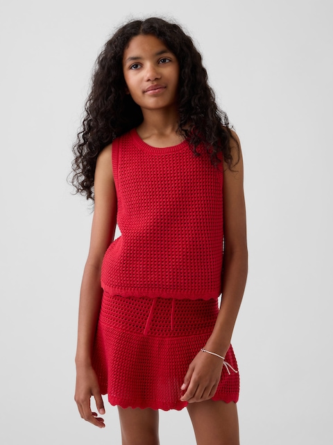 CAMISOLE CROCHETÉE EN 100 % COTON POUR ENFANT