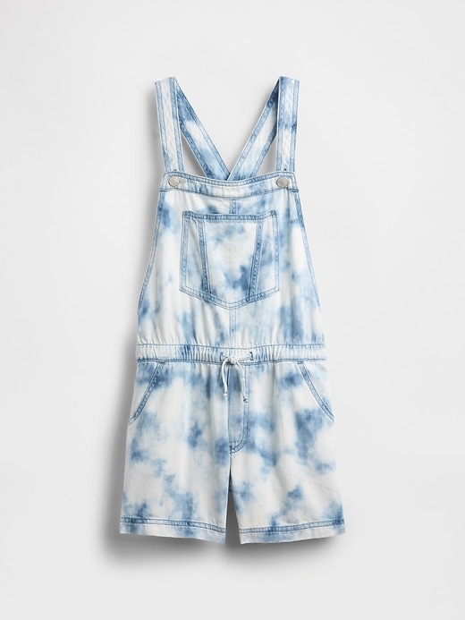 Image number 2 showing, Kids Tie-Dye Denim Relaxed Shortalls