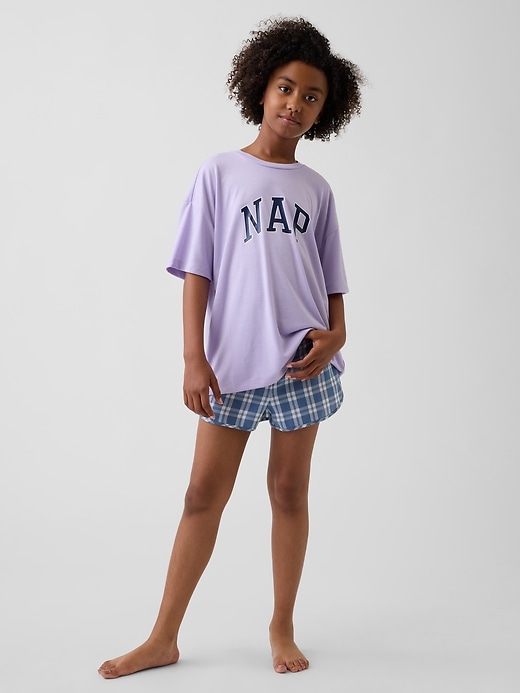 Image number 1 showing, Kids Recycled PJ Short Set