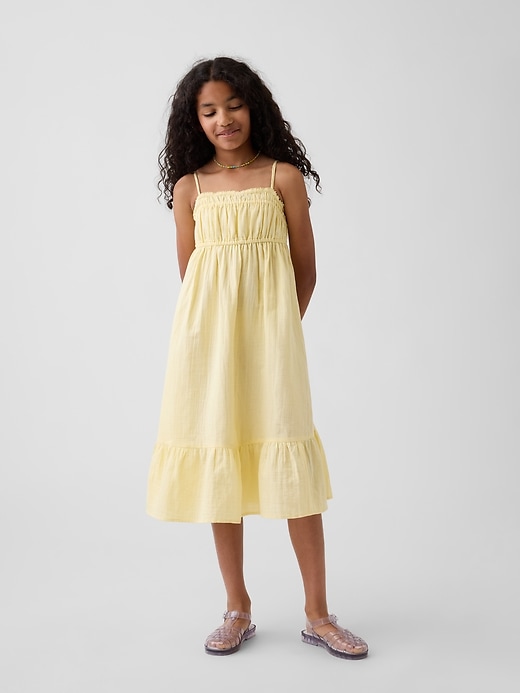 Image number 1 showing, Kids Cotton Gauze Midi Dress