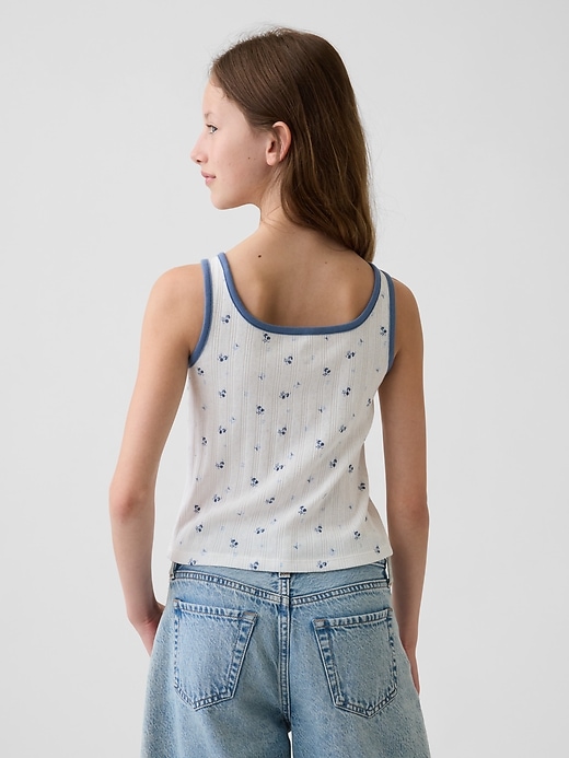 L'image numéro 3 présente Camisole en tricot pointelle pour Enfant