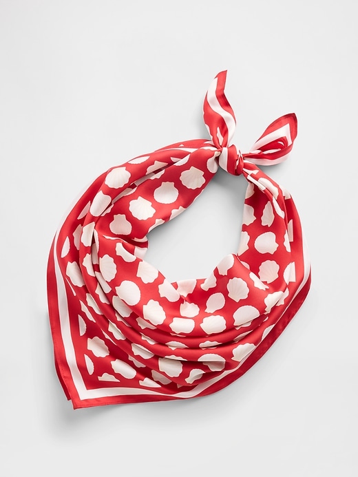 Image number 1 showing, Oversized Silk Bandana