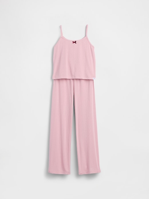 L'image numéro 2 présente Pyjama en tricot pointelle de polyester recyclé pour Enfant