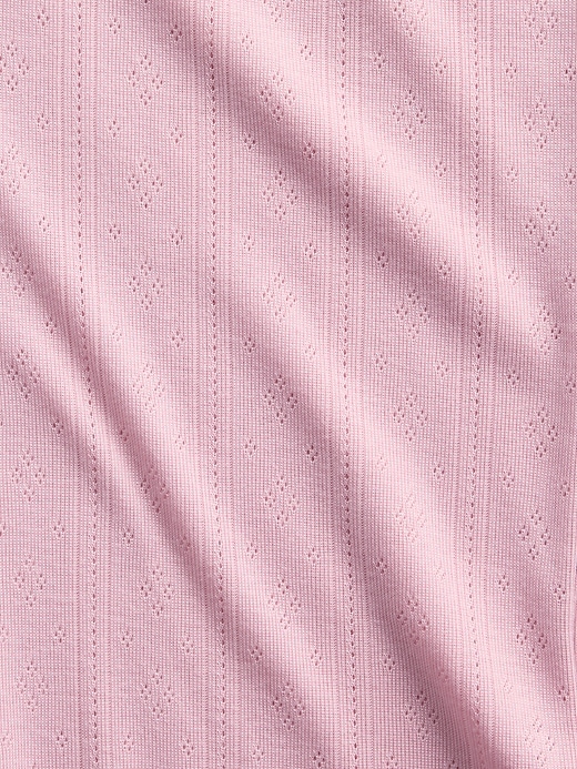 L'image numéro 4 présente Pyjama en tricot pointelle de polyester recyclé pour Enfant