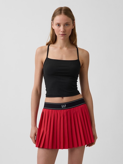 L'image numéro 1 présente Camisole courte lisse à dos nageur GapFit