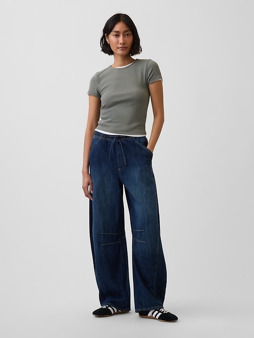 Image number 2 showing, Mid Rise Easy Horseshoe Jeans