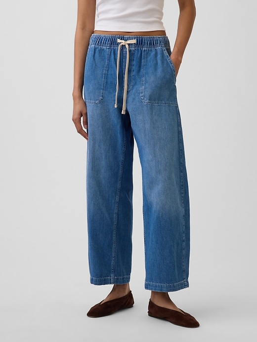 Image number 2 showing, High Rise Easy Barrel Jeans