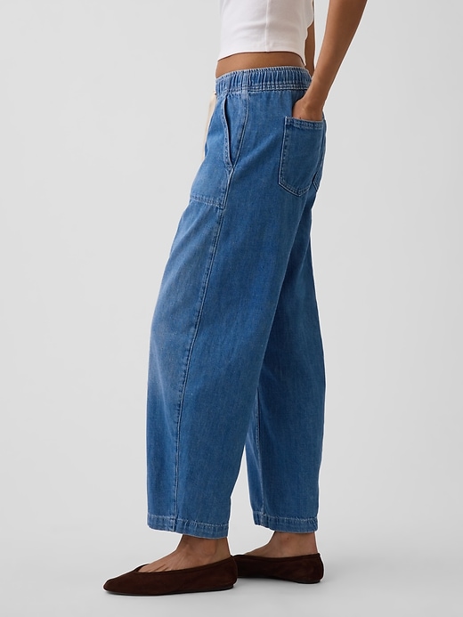 Image number 3 showing, High Rise Easy Barrel Jeans
