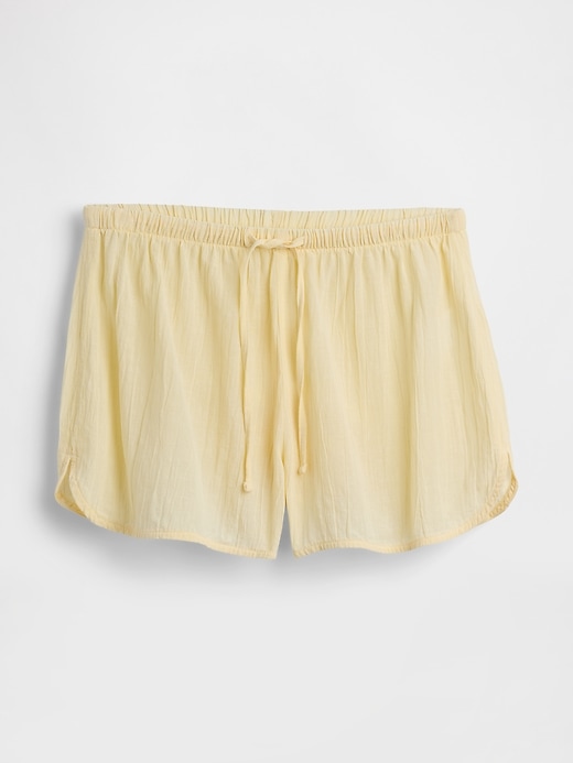 L'image numéro 6 présente Short de pyjama en gaze froissée