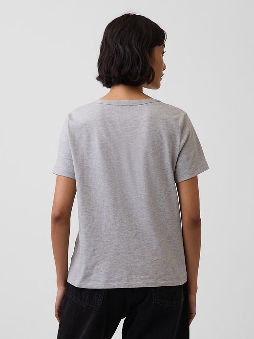 Image number 2 showing, Organic Cotton VintageSoft V-Neck T-Shirt