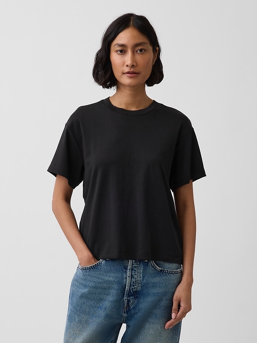 Image number 1 showing, Supima® Cotton Relaxed T-Shirt