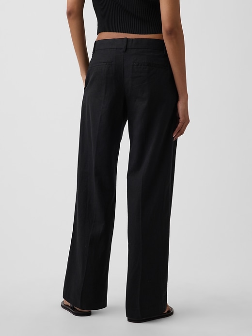 Image number 4 showing, 365 Low Rise Linen-Blend Trousers
