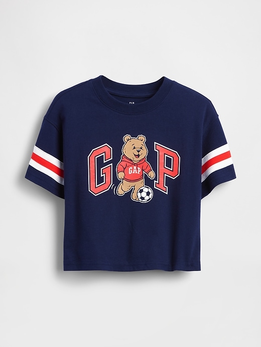 Image number 2 showing, Baby & Toddler Oversized Brannan Bear Varsity Graphic Logo T-Shirt