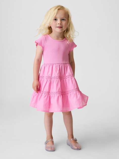 Baby & Toddler Tiered Lace-Trim Dress