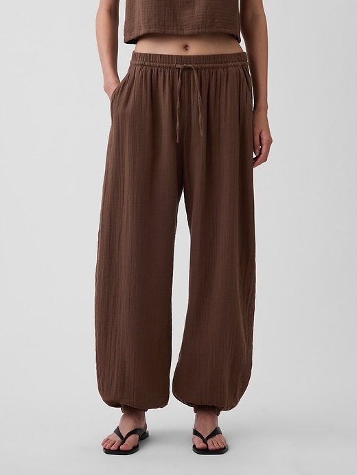 Image number 2 showing, Cotton Gauze Easy Joggers