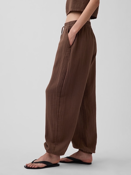 Image number 3 showing, Cotton Gauze Easy Joggers