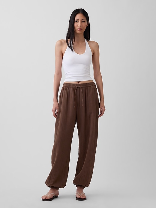 Image number 6 showing, Cotton Gauze Easy Joggers