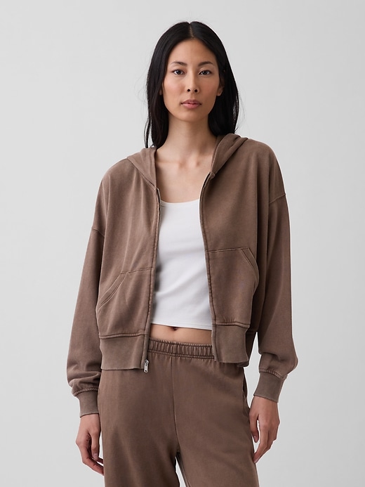 Image number 1 showing, VintageSoft Terry Zip Hoodie