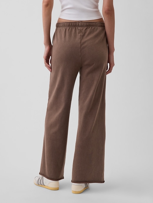 Image number 4 showing, VintageSoft Terry Wide-Leg Sweatpants
