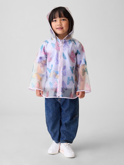IMPERMÉABLE À MOTIF DE PAPILLON POUR BÉBÉ ET TOUT-PETIT