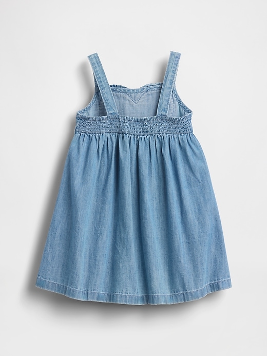 Image number 3 showing, Baby & Toddler Denim Heart Tank Dress