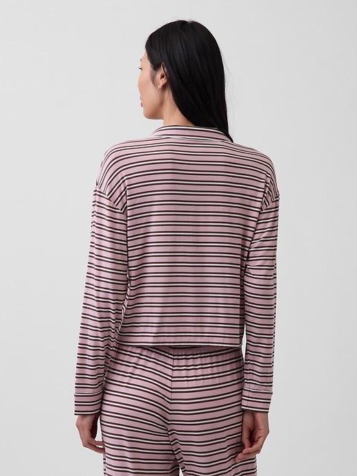 Image number 3 showing, Softest Modal Crop PJ Top