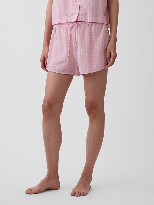 L'image numéro 2 présente Short de pyjama en gaze froissée