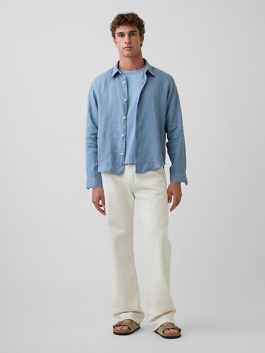 Image number 2 showing, 100% Linen Relaxed Shirt