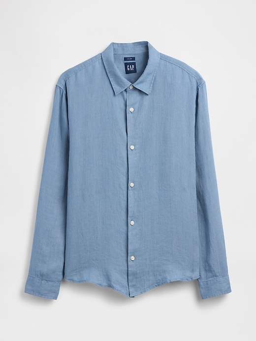 Image number 5 showing, 100% Linen Relaxed Shirt