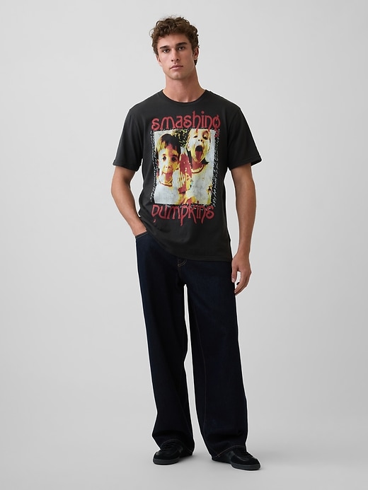 L'image numéro 2 présente T-shirt décontracté à imprimé Smashing Pumpkins