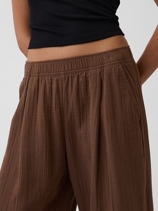 Image number 7 showing, Cotton Gauze Easy Barrel Pants