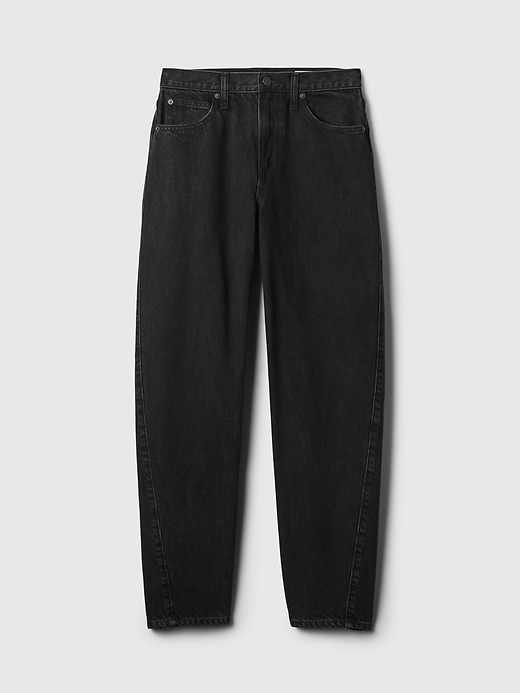 Image number 7 showing, High Rise Barrel Jeans