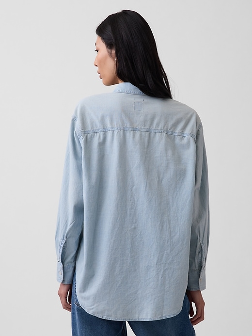 Image number 2 showing, Denim Big Shirt