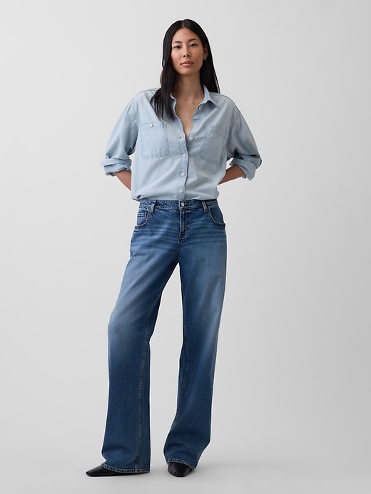 Image number 3 showing, Denim Big Shirt