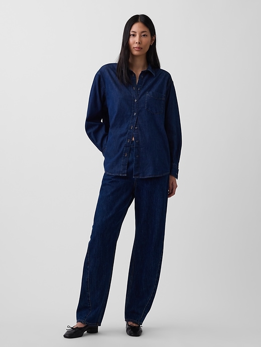 Image number 3 showing, Denim Big Shirt