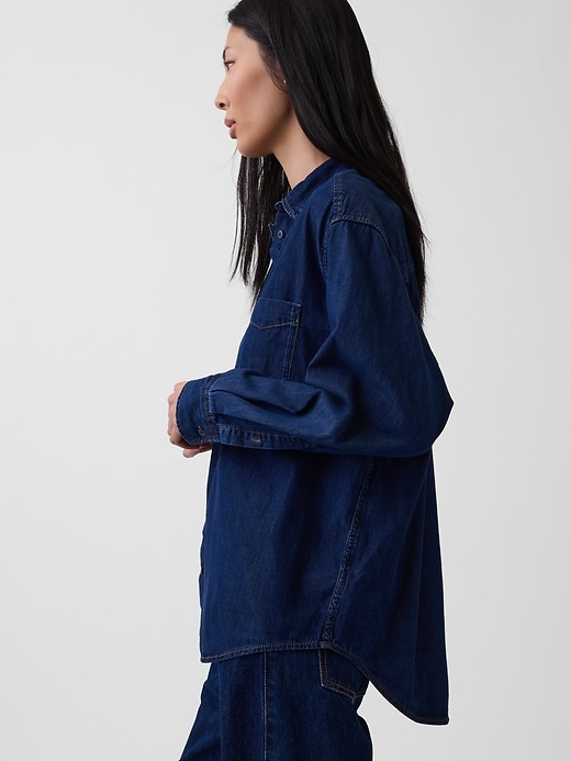 Image number 4 showing, Denim Big Shirt