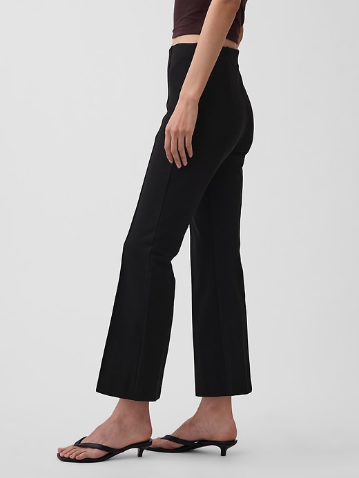 Image number 3 showing, High Rise Double Knit Crop Kick Pants
