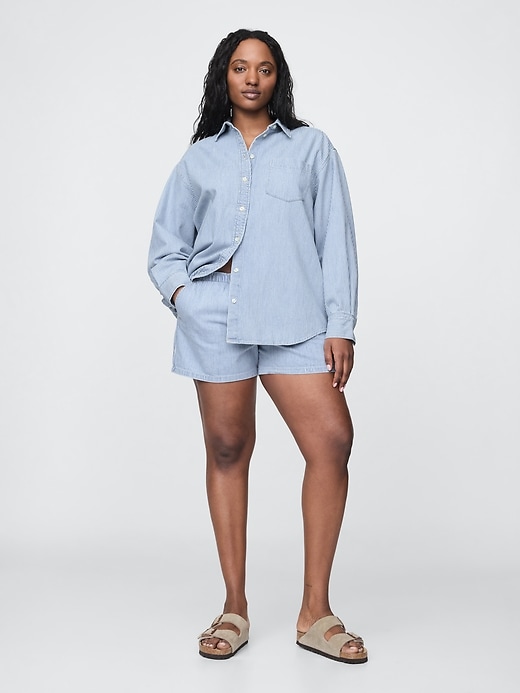 Image number 5 showing, Denim Stripe Big Shirt