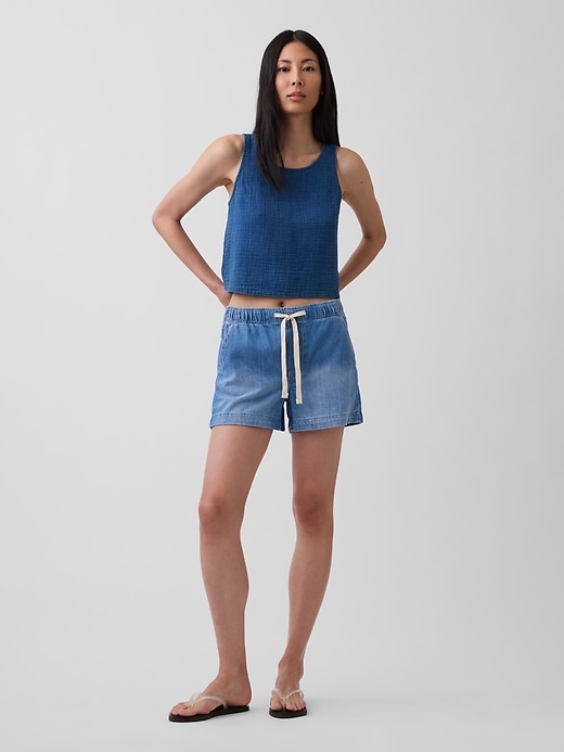Image number 1 showing, 4" Denim Easy Shorts