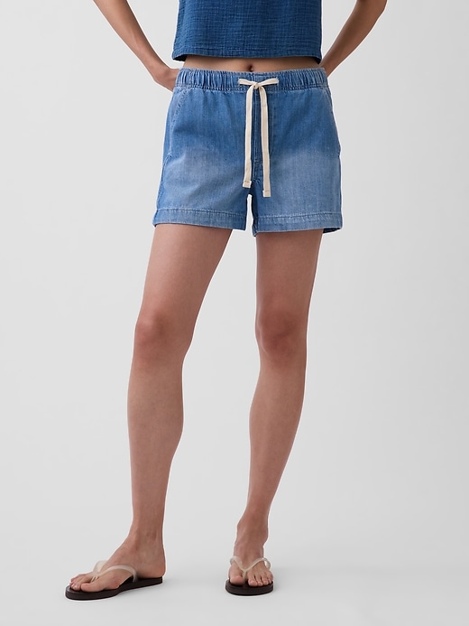 Image number 2 showing, 4" Denim Easy Shorts
