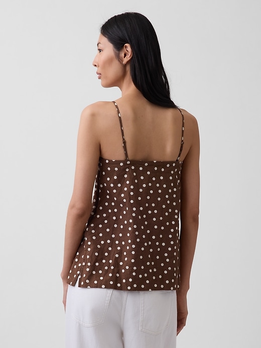 Image number 3 showing, Linen-Blend Cami