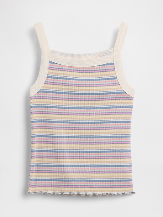 Image number 1 showing, Kids Rib Square-Neck Tank Top