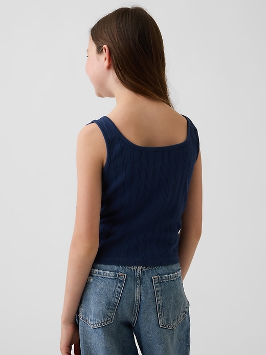 L'image numéro 3 présente Camisole en tricot pointelle pour Enfant