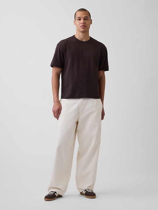 L'image numéro 2 présente T-shirt court en tissu épais pour Adulte