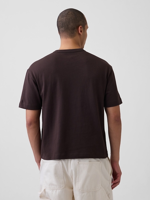 L'image numéro 3 présente T-shirt court en tissu épais pour Adulte