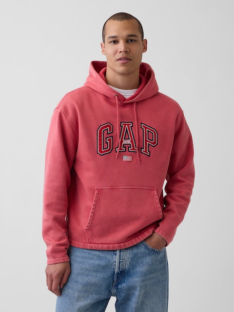 VintageSoft Oversized Americana Logo Hoodie