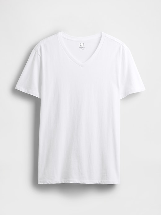 Image number 5 showing, Cotton Jersey V-Neck T-Shirt