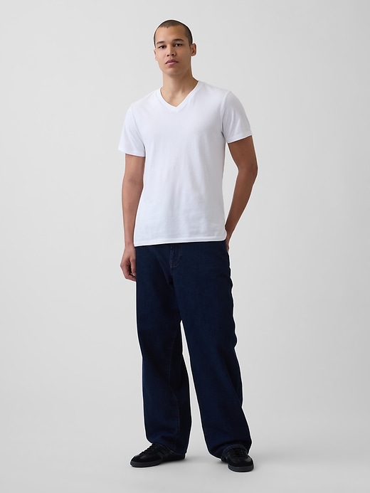 Image number 2 showing, Cotton Jersey V-Neck T-Shirt